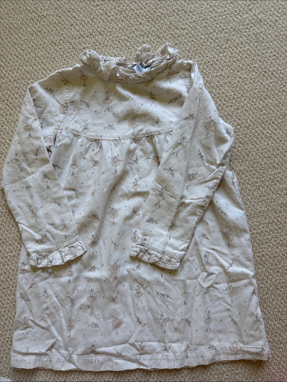 Petite Plume Cream Ballerina Nightgown